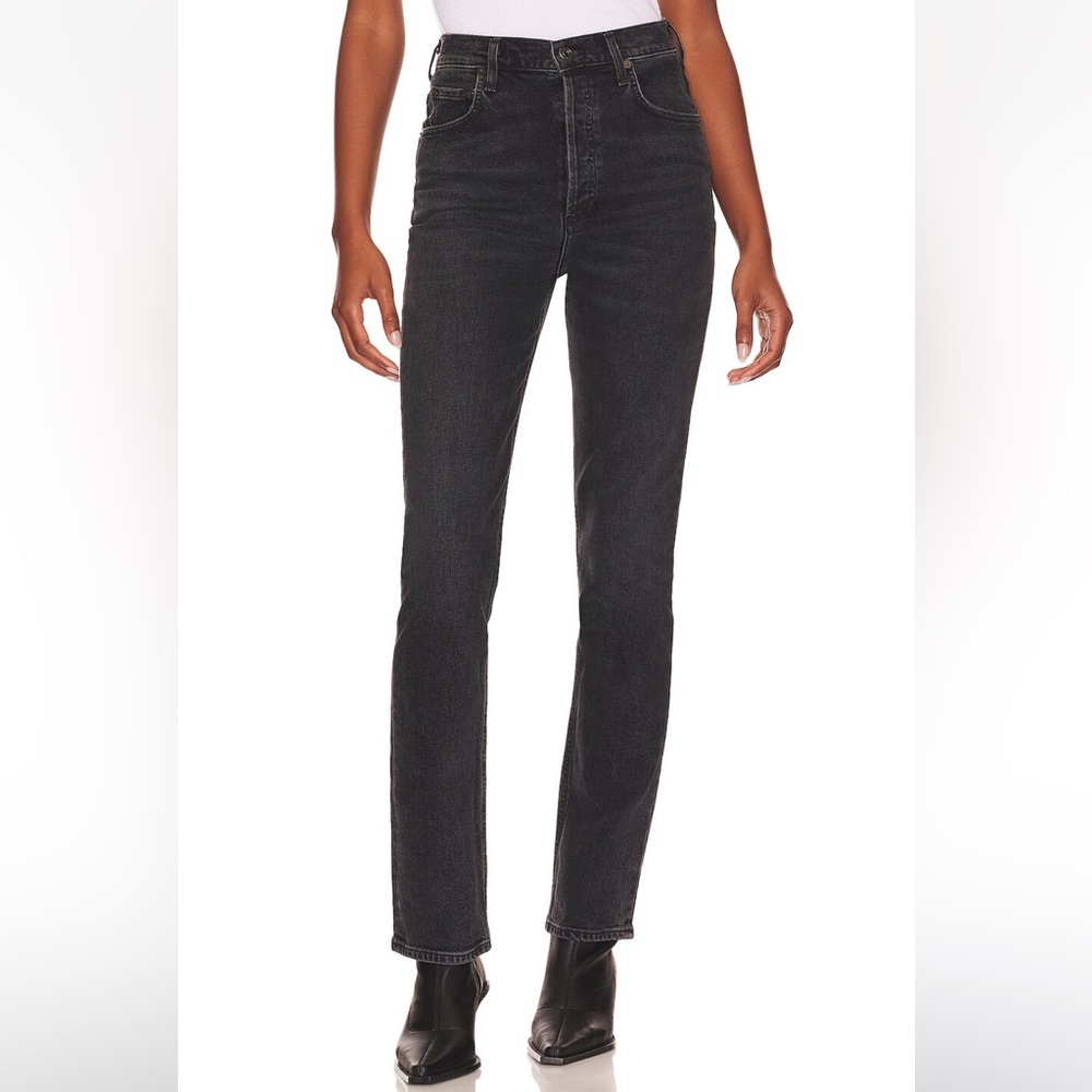 AGOLDE Freya High Rise Slim in Hoax